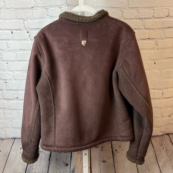 Kuhl Micro Shearling Long Sleeve Suede Jacket - Picture 5 of 10